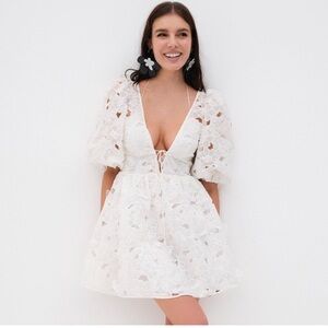 Boutique look alike of the For love & lemons leighton mini dress